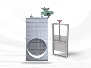 Electrical actuator operated Guillotine Damper