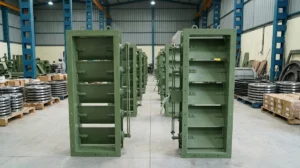 lever operated multilouver damper